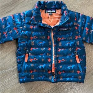 Patagonia Kids Puffer Jacket - Blue and Orange